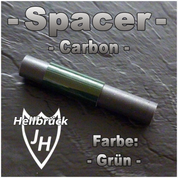 Carbonspacer - Farbe: Grün